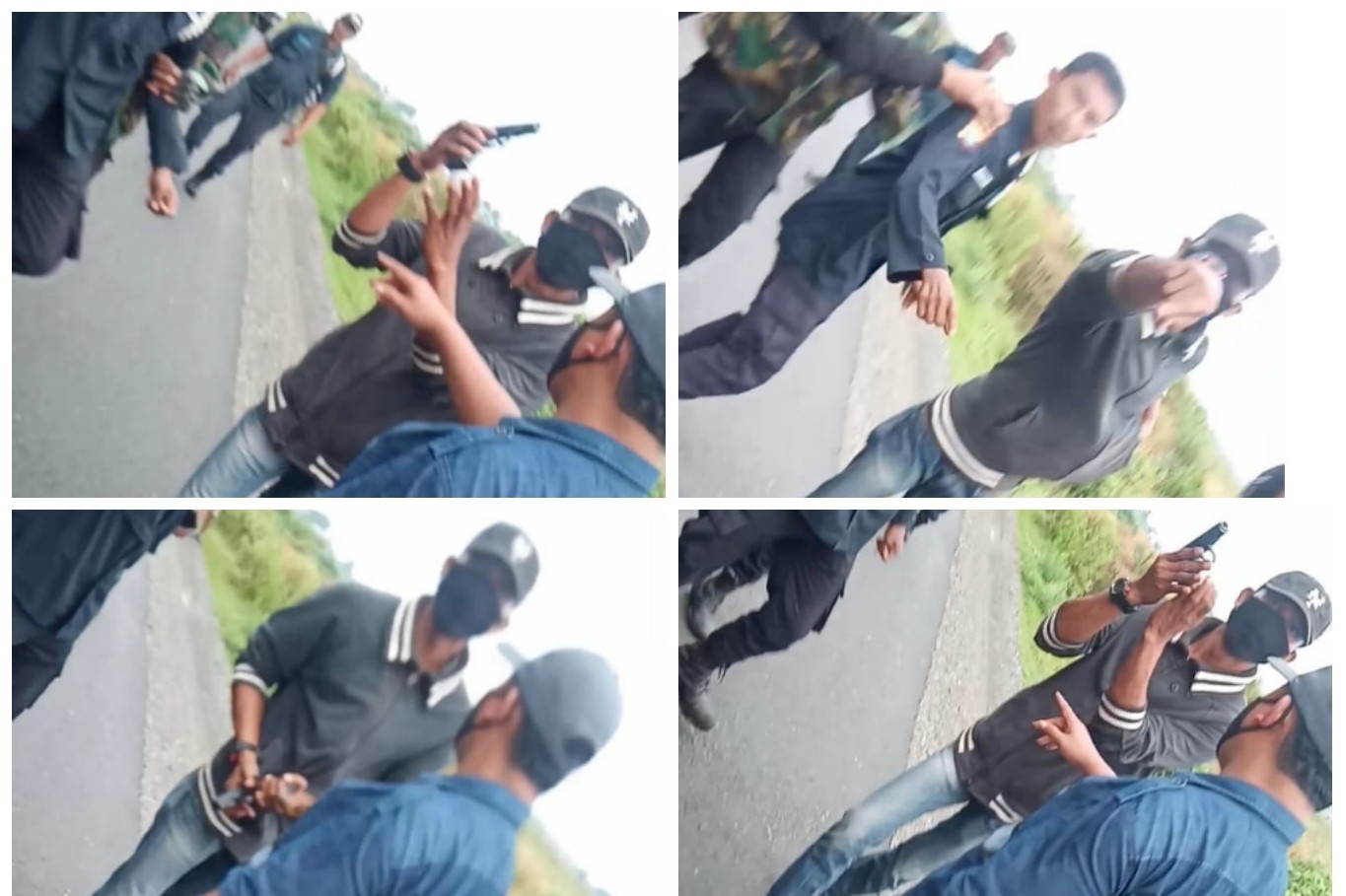 Bentrok di Lahan Sampali, Oknum Security PTPN II, Todongkan Pistol ke Warga