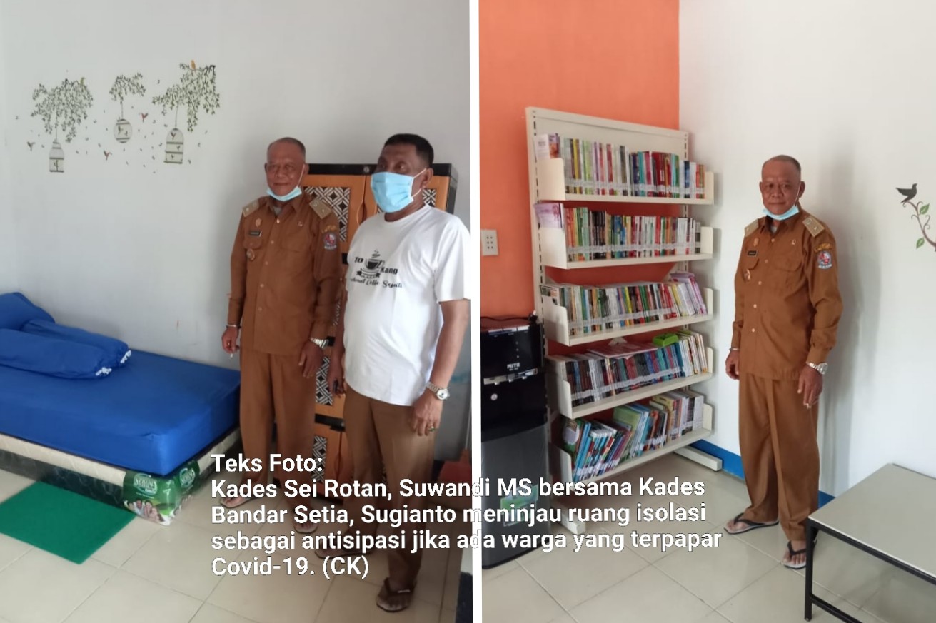 Antisipasi Warga Terpapar Covid-19, Kantor Desa Sei Rotan Siapkan Ruang Isolasi