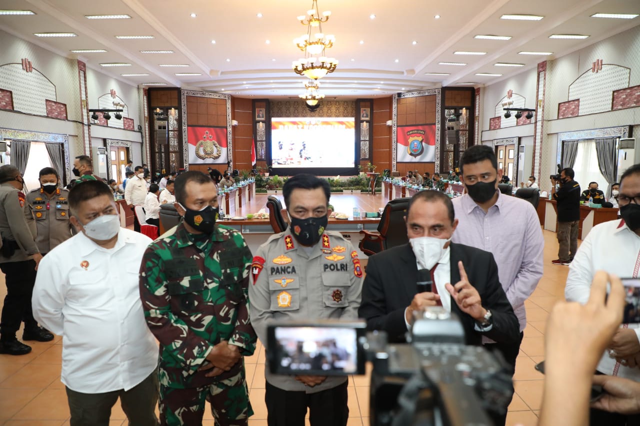 PPKM Darurat di Kota Medan, Ini Beberapa Titik Lokasi Penyekatan dan Pos Pengalihan Arus