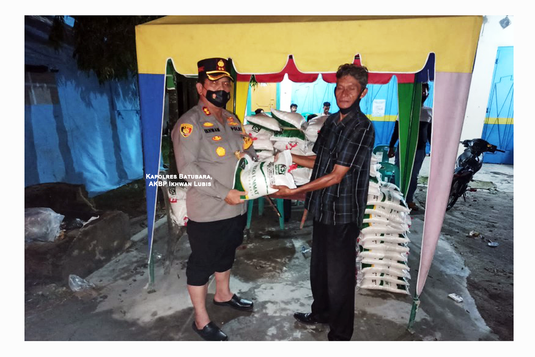 Polres Batubara Salurkan Bantuan Korban Banjir dari Kapolda Sumut