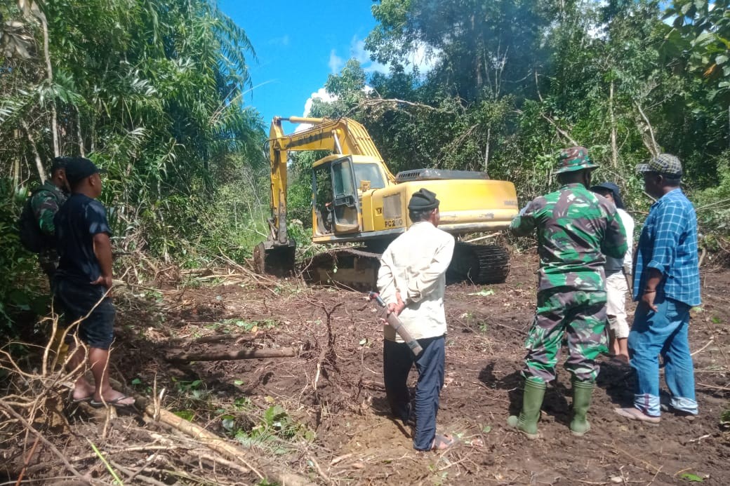 Kades Aornakan 2 Yakin Sasaran Fisik Pembangunan Jalan 8 Km Tuntas Sebelum Penutupan TMMD 112