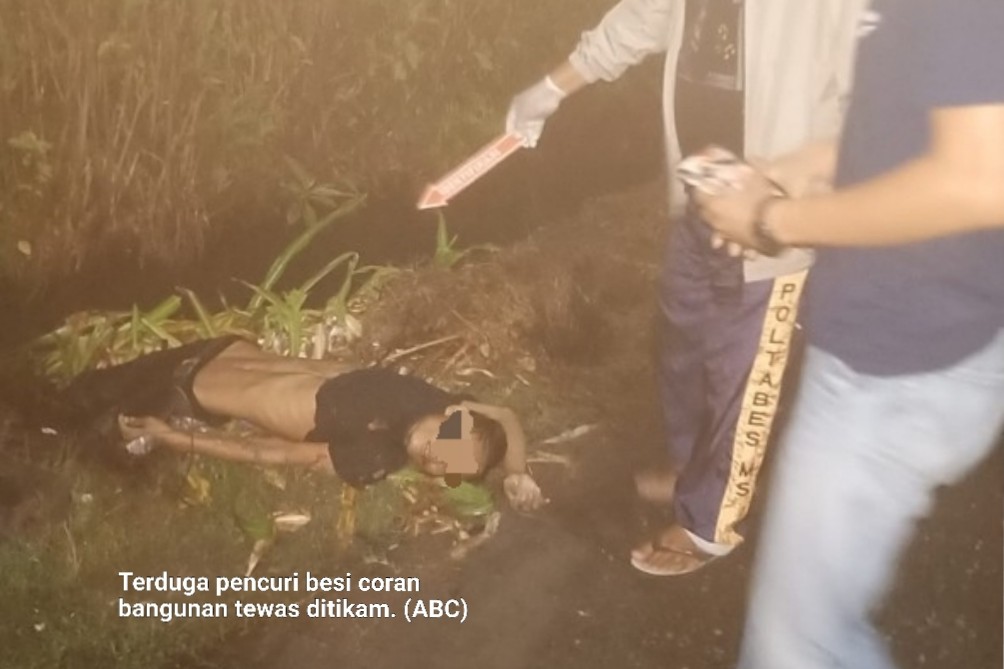 Pencuri Besi Tewas Ditikam Penjaga Malam, Pembunuhnya Diamankan Polisi