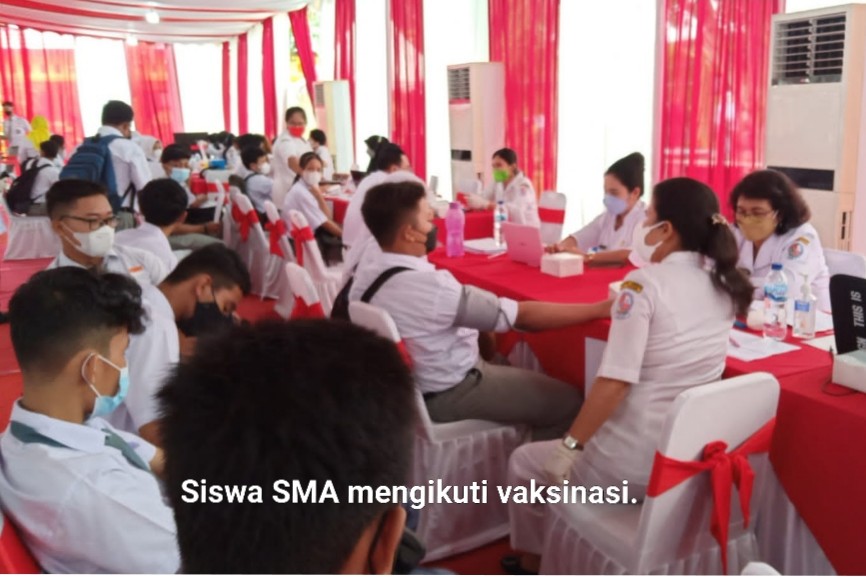 Dukung Pembelajaran Tatap Muka, BIN Vaksin 4.000 Pelajar SMA di Deli Serdang