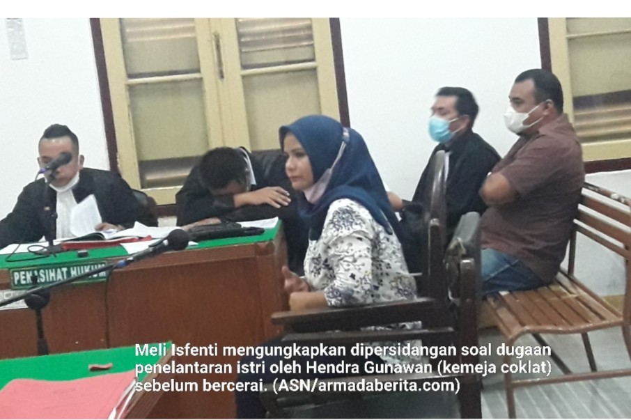 Sidang Dugaan Penelantaran Istri, Meli Sampai Berhutang Karena Tak Dinafkahi Sejak 2019