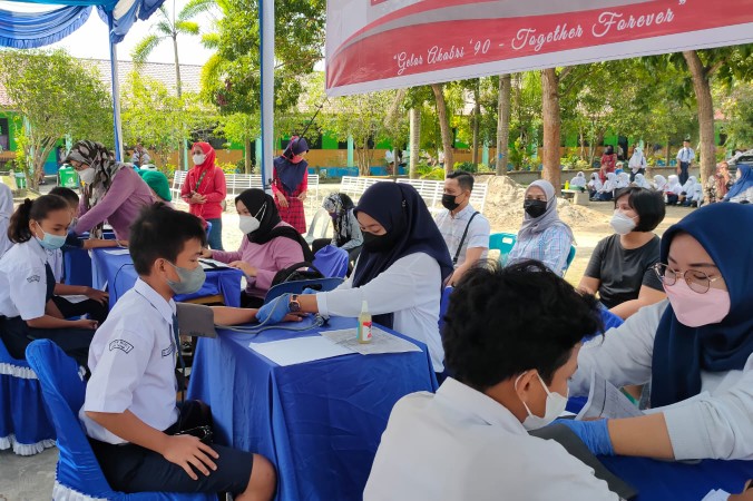 AKABRI 1990 Gelar Vaksinasi Serentak, Kapolresta DS: Bentuk Pengabdian Untuk Negeri