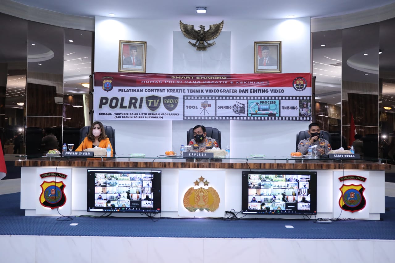 Kapoldasu Buka Pelatihan Smart Sharing Humas Polri Agar Mampu Menampilkan Informasi yang Kreatif