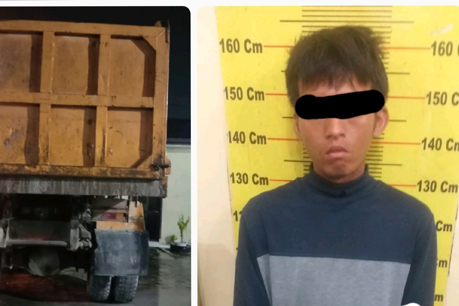 Polisi Ringkus Pencuri Mobil Dump Truk di Medan