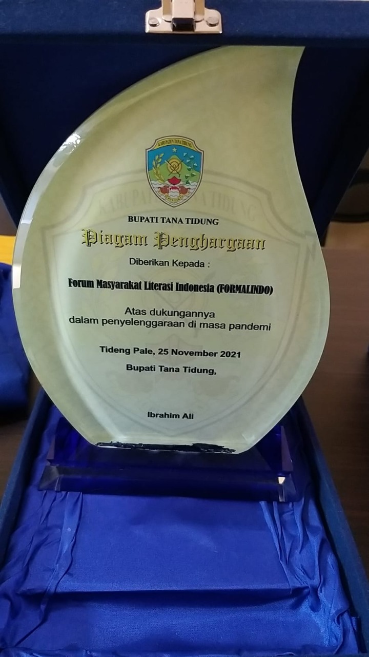 Bantu Tana Tidung Cegah Learning Loss di Masa Pandemi COVID-19, FORMALINDO Dapat Penghargaan