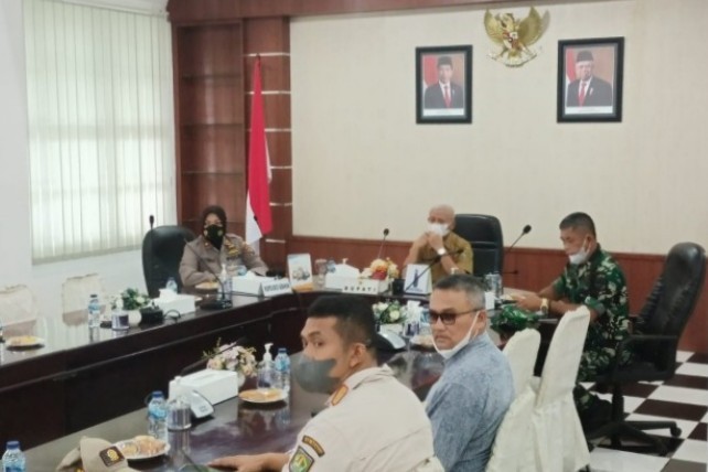 Hadiri Arahan Presiden, Polres Asahan dan Pemkab Diminta Waspadai Virus Omicron