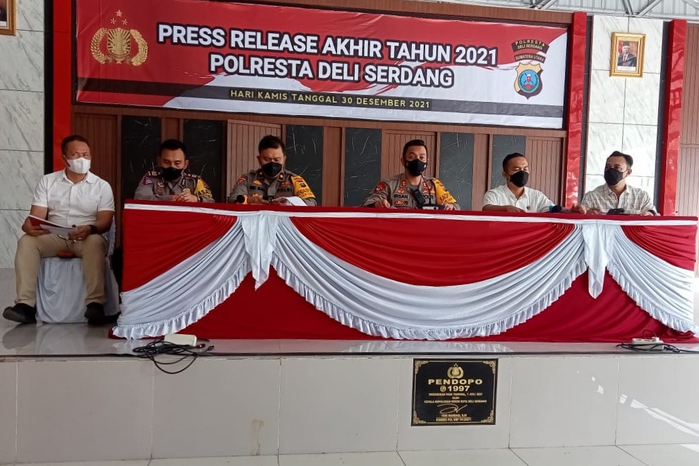 Kasus Preman dan Tindak Pidana Lainnya Menurun di Polresta Deli Serdang, Kecuali Curanmor, Sabu dan Perkosaan