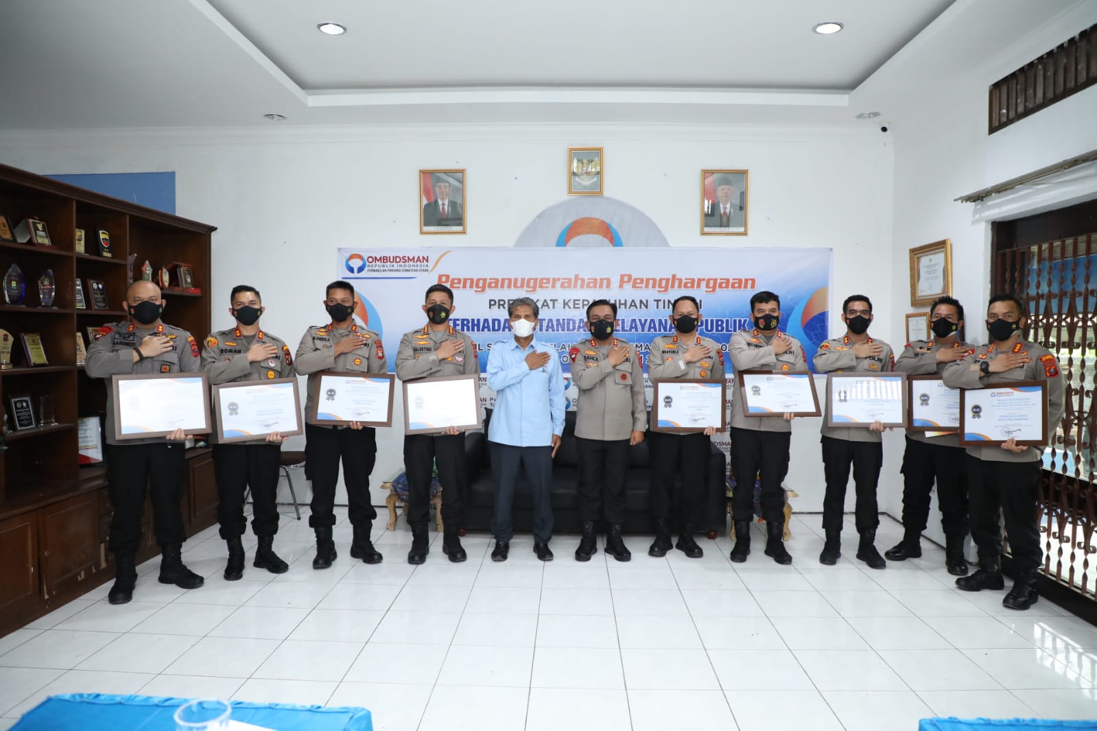 Sembilan Polres Jajaran Polda Sumut Raih Zona Hijau Versi Ombudsman