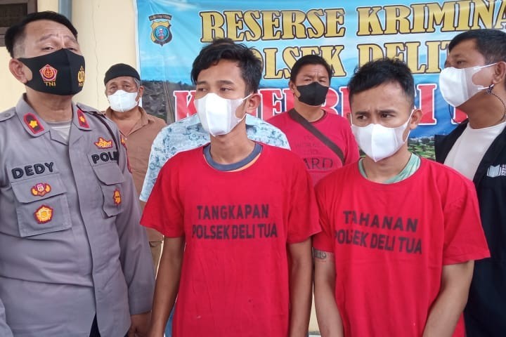 Dua Spesialis Pencuri Motor Buat Resah Warga Tertangkap di Deli Tua