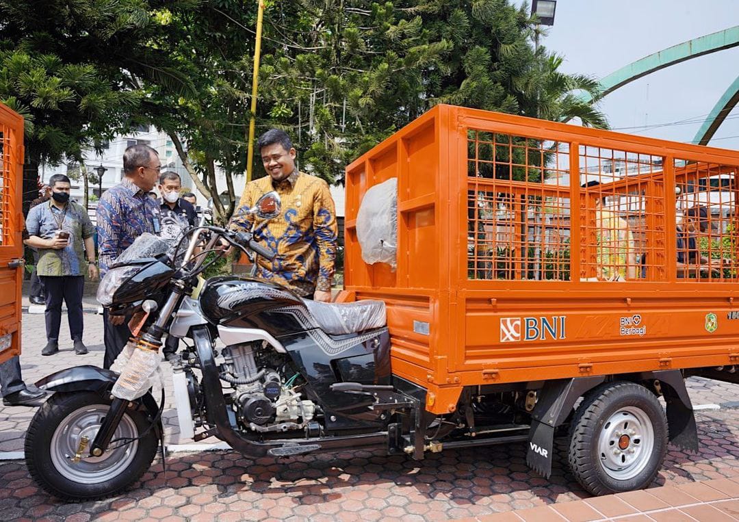 Bobby Nasution Minta Optimalkan Becak Pengangkutan Sampah