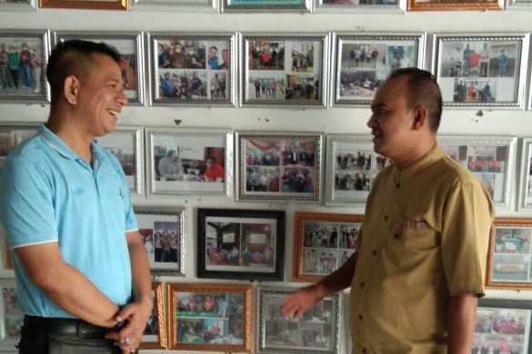 Ketum Forkolimat Silaturahmi ke Kantor Pewarta Polrestabes Medan, Akan Berikan 150 Paket Sembako