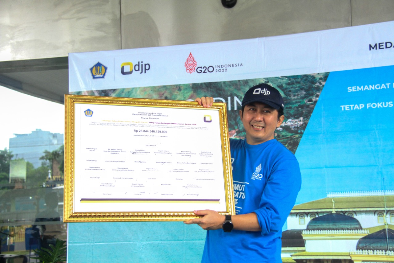 Kanwil DJP Sumut I Optimis Capai Target Baru Penerimaan Pajak Rp 23,84 Triliun