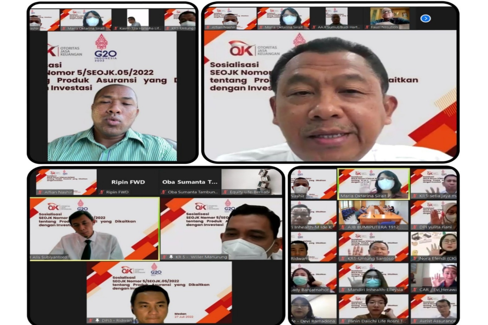 OJK Sosialisasi SEOJK PAYDI/ Unit Link Kepada Asosiasi Asuransi Jiwa