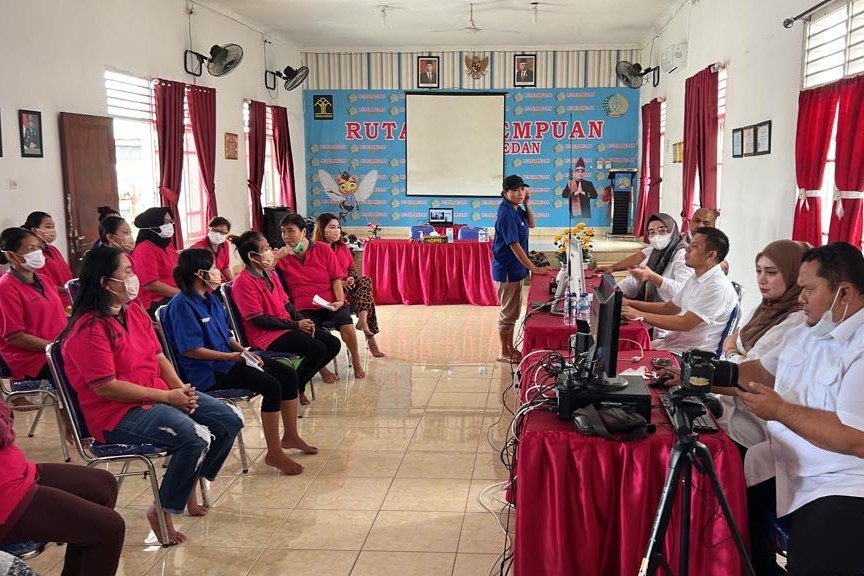 Disdukcapil Medan Mendata NIK Warga Binaan Rutan Perempuan Tanjung Gusta