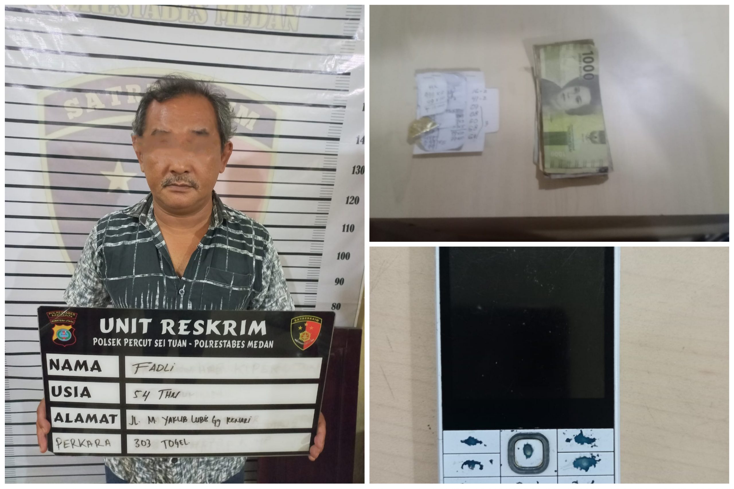Kakek 54 Tahun Ini Ditangkap Polisi di Bandar Setia, Gegara Jadi Jurtul Togel