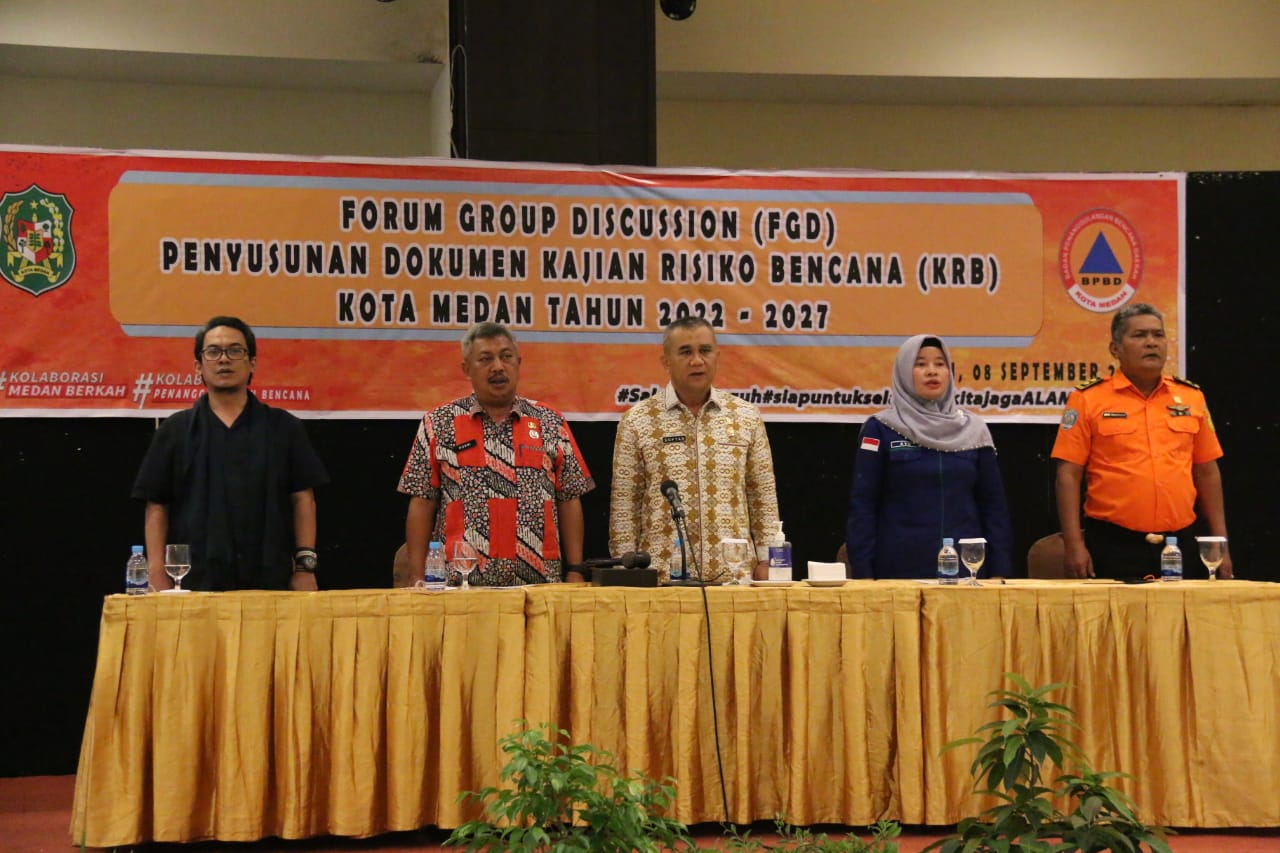 BPBD Medan Gelar FGD Penyusunan Dokumen Kajian Risiko Bencana