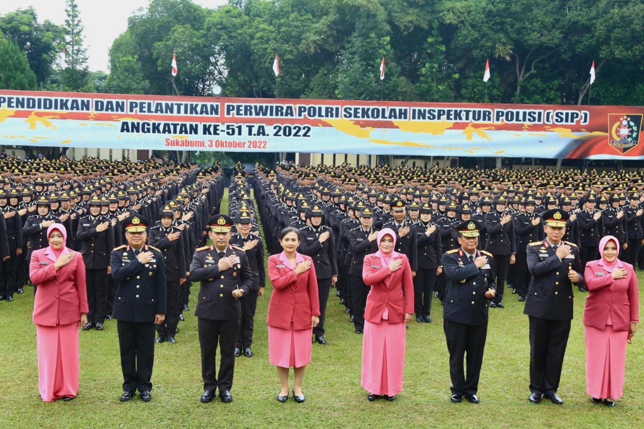 Kapolri Lantik 2.123 Perwira Lulusan SIP