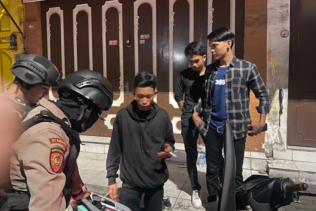Polisi Sisir Kota Medan Antisipasi Gangguan Kamtibmas