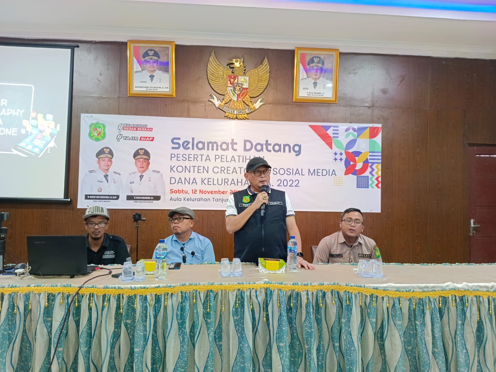 Pokmas Karang Taruna Kelurahan Tajir Pelatihan Conten Creator Bagi Penggiat Medsos