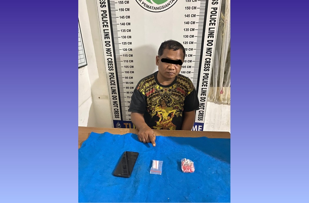 Pasok Sabu dari Medan, Warga Simalungun Ini Tertangkap Polres Siantar di Pinggiran Jalan