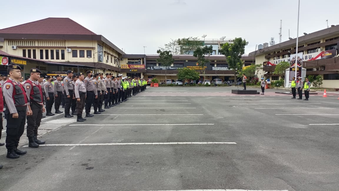 Polrestabes Kawal Kunker Presiden RI di Medan
