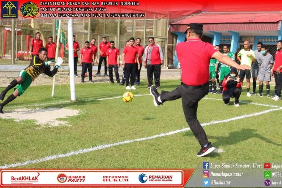 Lapas Kelas llA Pematangsiantar Gelar Pertandingan Antar Napi
