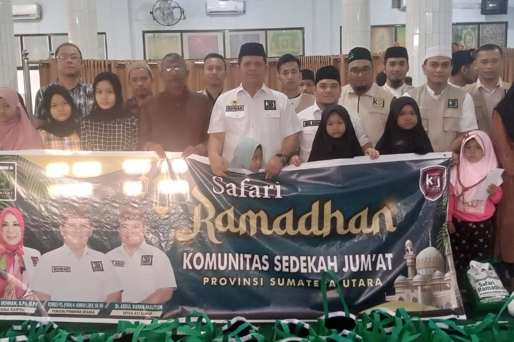 Pejuang Duafa dan Ketua KSJ Sumut Roadshow Temui Yatim Piatu