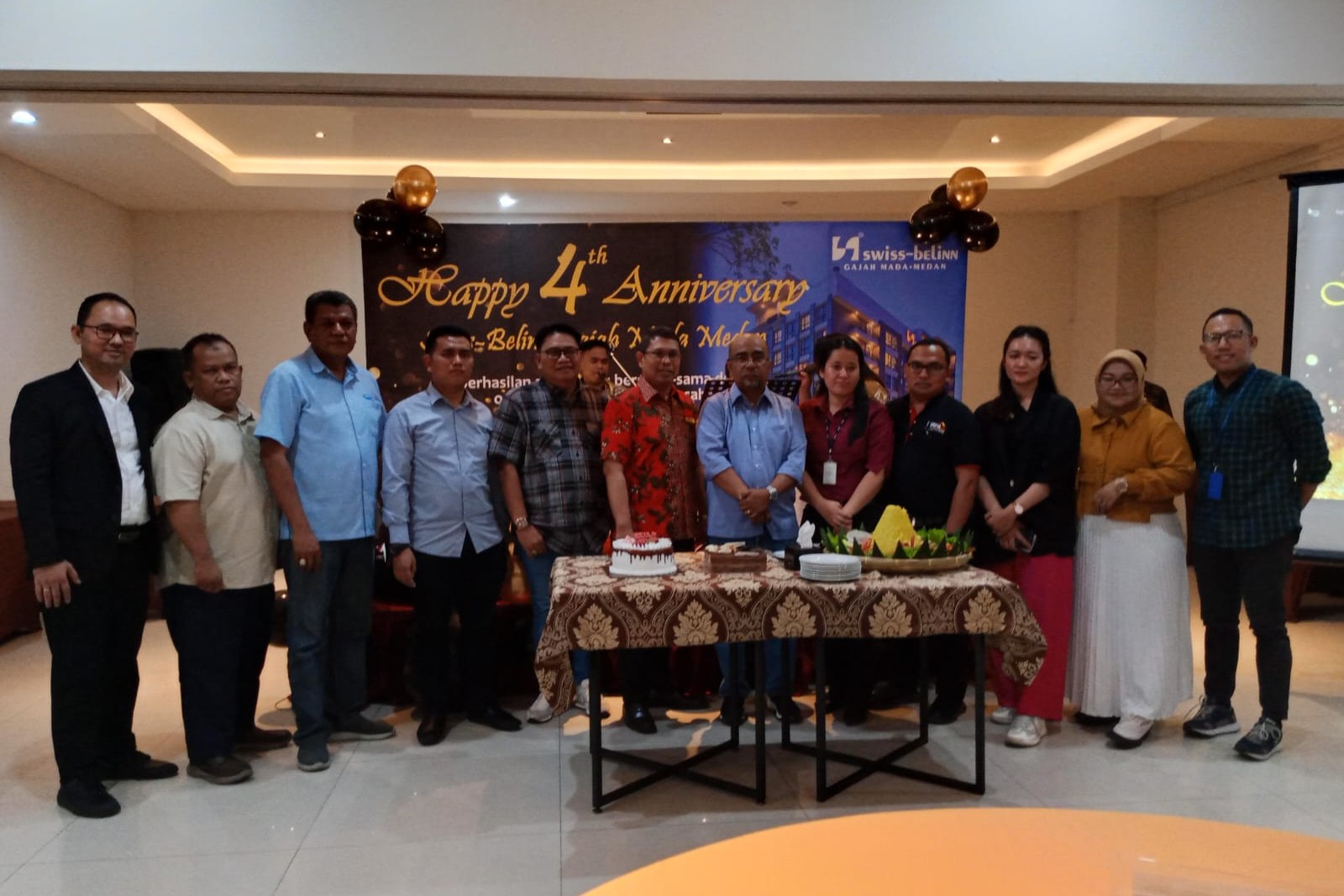 Hotel Swiss-Belinn Gajah Mada Medan, Syukuran HUT ke-4