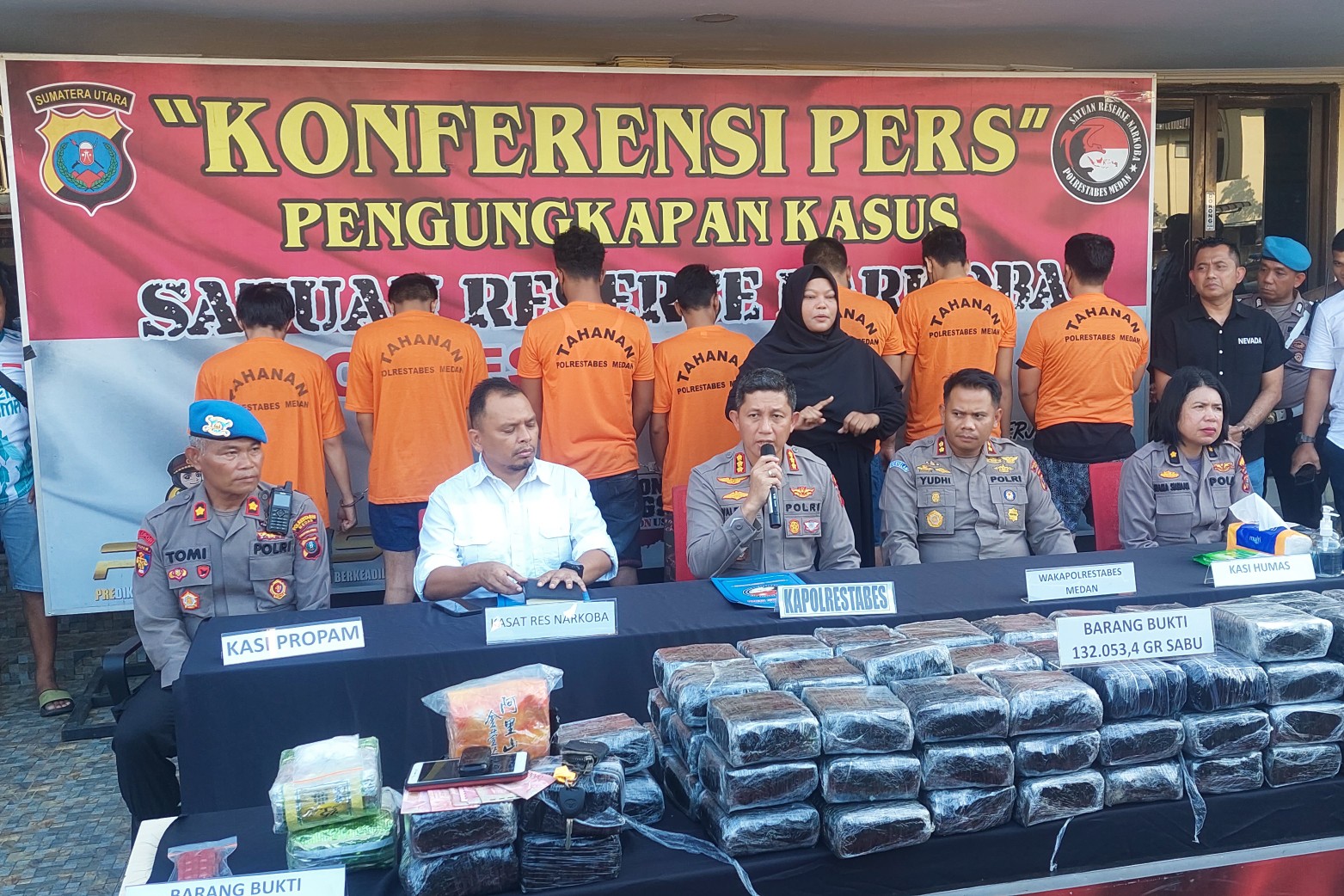 Sabu dari Perairan Sibolga dan Aceh Masuk Medan, 132 Kg Diamankan