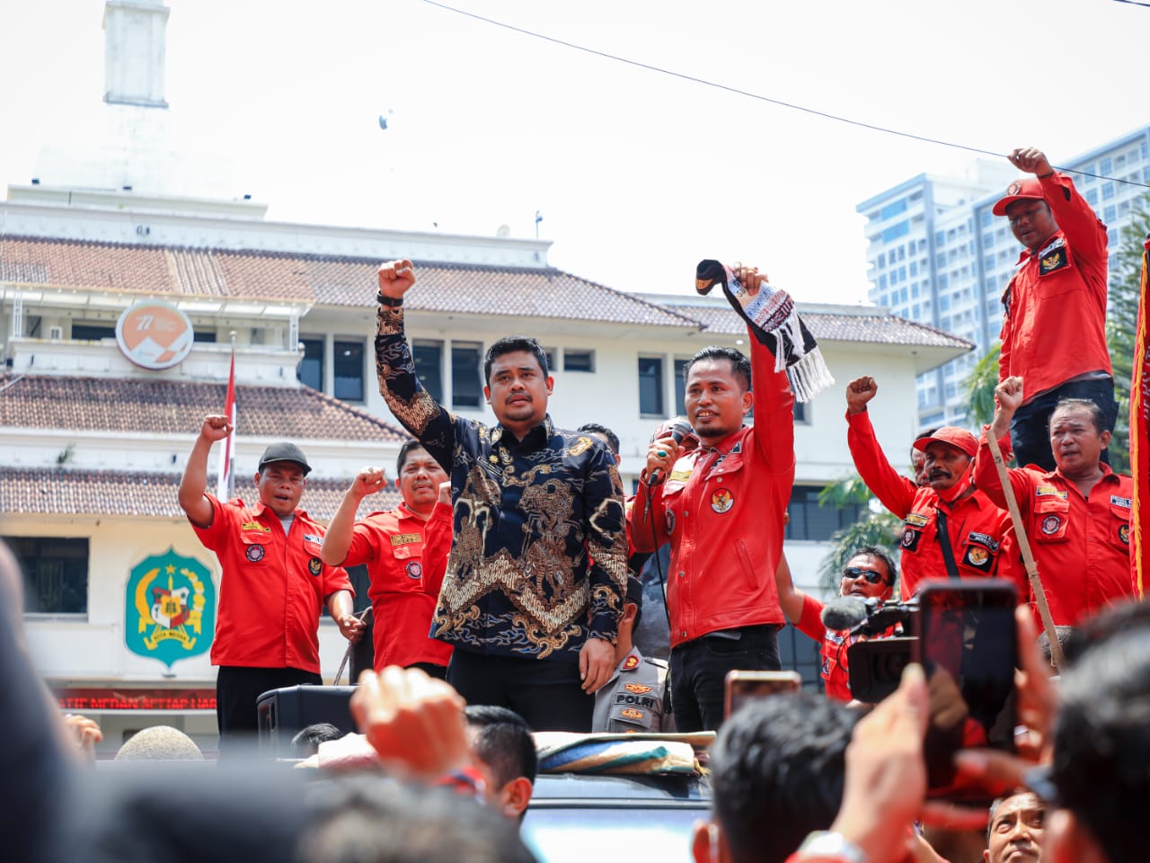 Pendemo Apresiasi Bobby Nasution Tuntutannya Didukung