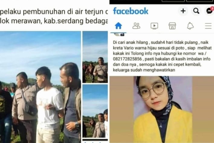 Dilaporkan Hilang, Mahasiswi di Simalungun Dihabisi Pacar di Lokasi Wisata Air Terjun Dolok Merawan