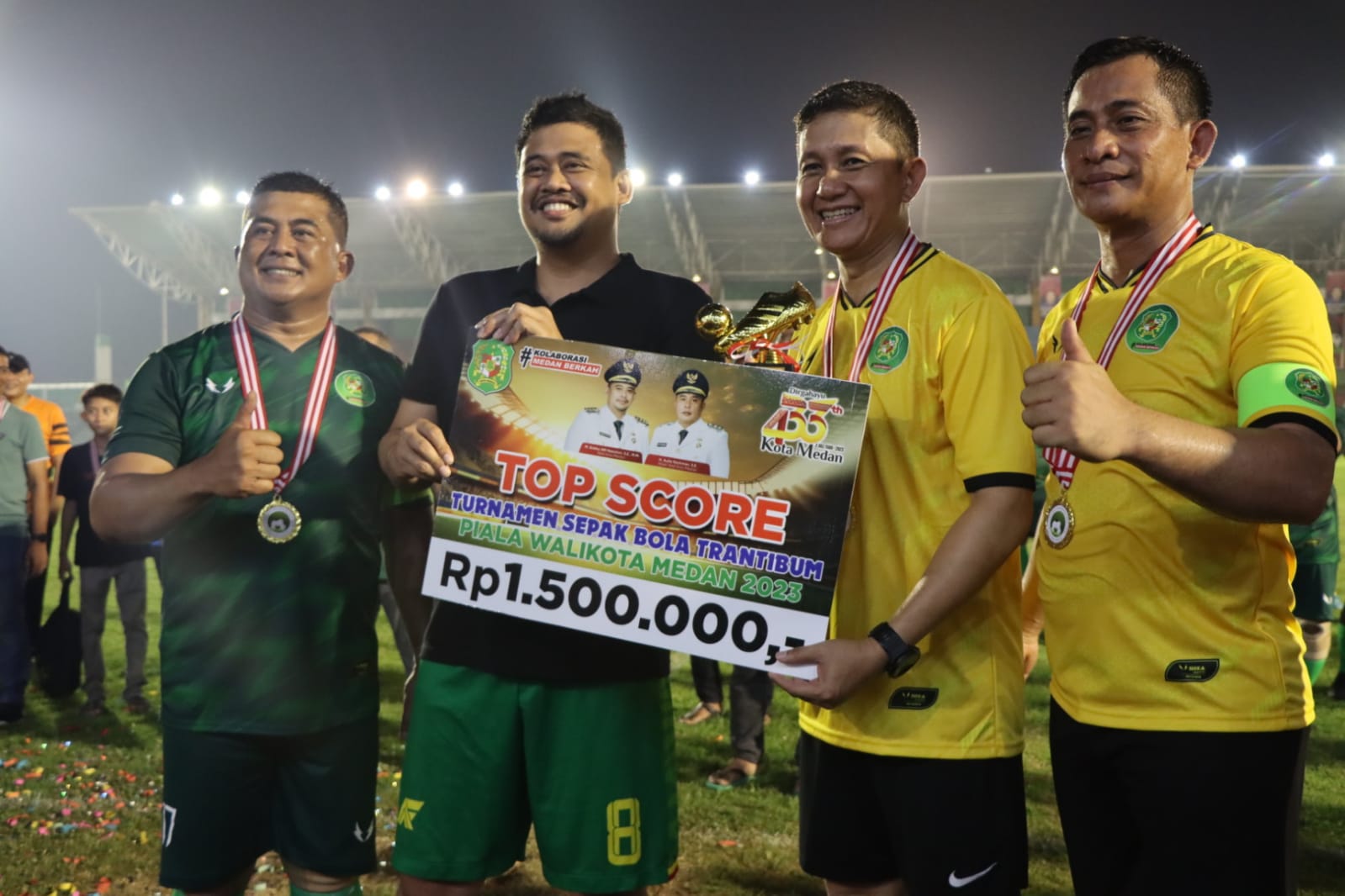 Turnamen Sepakbola Trantibum Wali Kota Medan, Polri Juara 2, Kapolrestabes Top Skor
