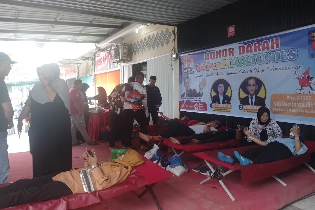 H. Sarwani, SH Ajak Relawan Fortunis Donor Darah