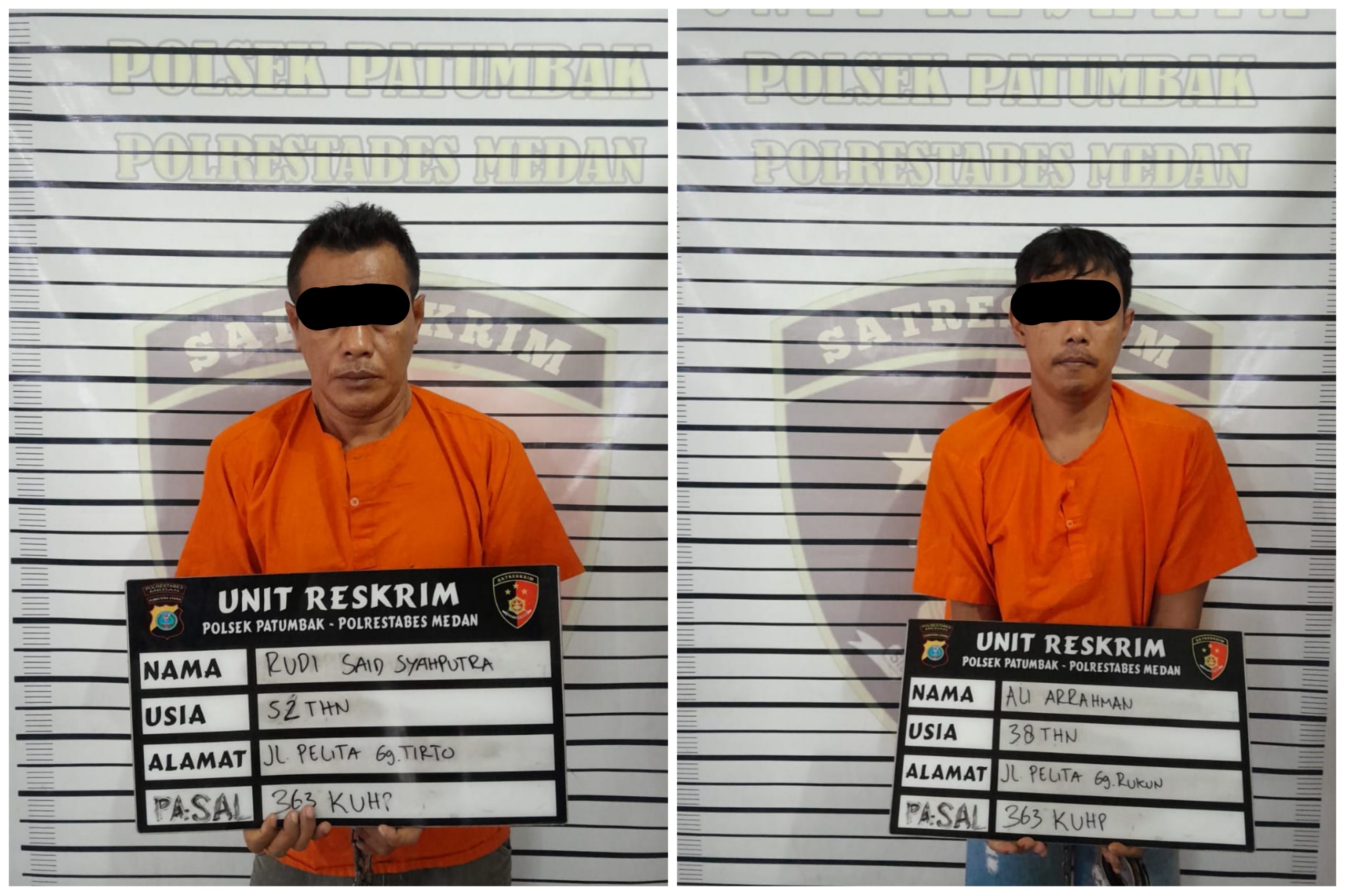 Personel Polrestabes Medan dan Polsek Patumbak Tangkap Basah 2 Maling Pagar