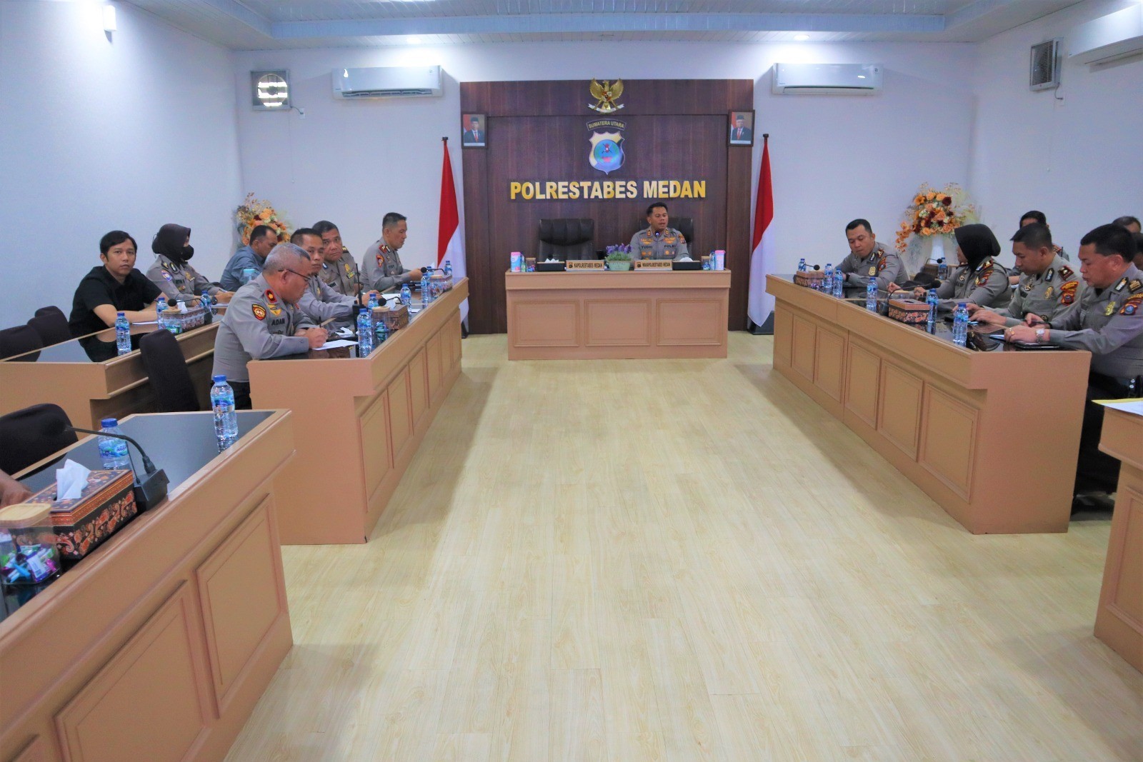 Wakapolrestabes Medan Beri Arahan ke Perwira Terkait Kedatangan Presiden RI