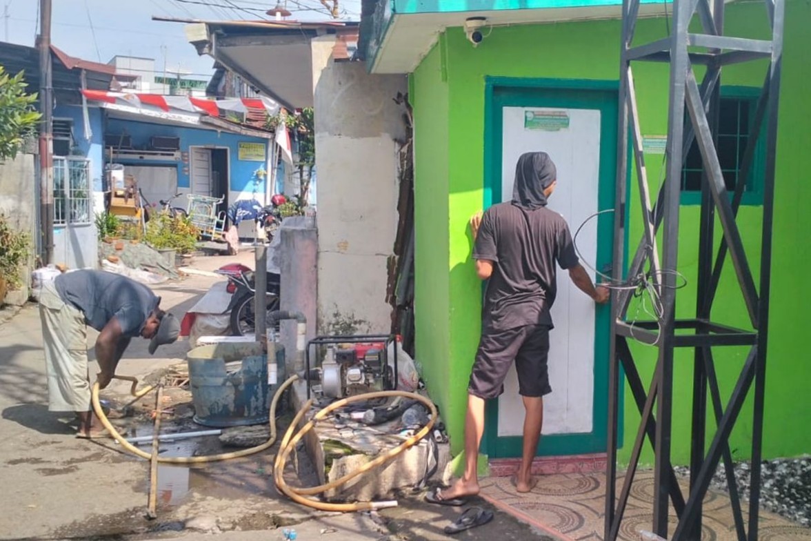 Melalui Program Polri Peduli, Warga Medan Amplas Punya Sumur Bor
