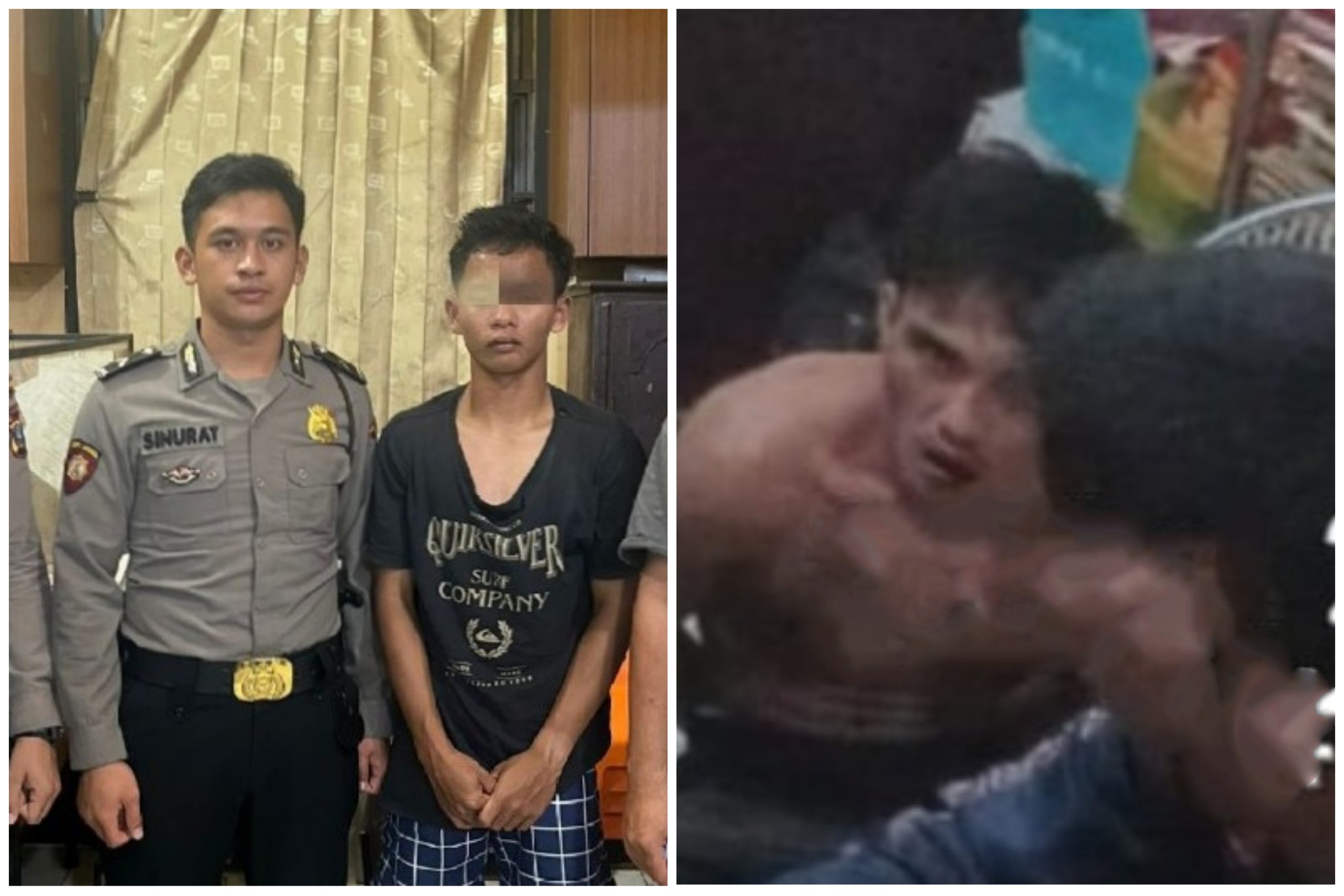 Pelaku Ancam Parang Orang Tua dan Anggota Gemot Diringkus