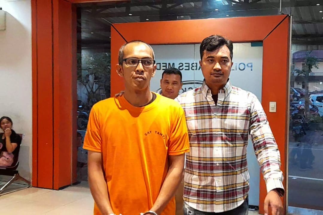 Polrestabes Medan Amankan Pelaku Pencurian Mobil Milik Yayasan