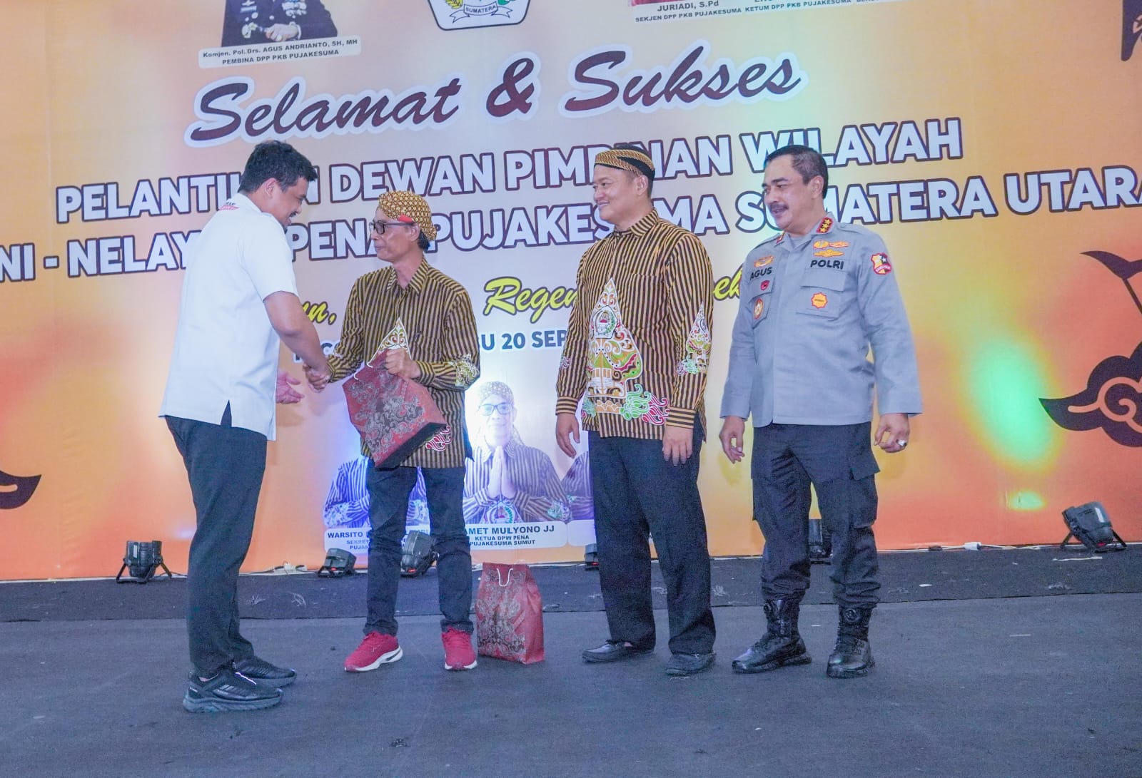 Bobby Nasution Bersama Wakapolri Hadiri Pelantikan DPW Pena Pujakesuma Sumut