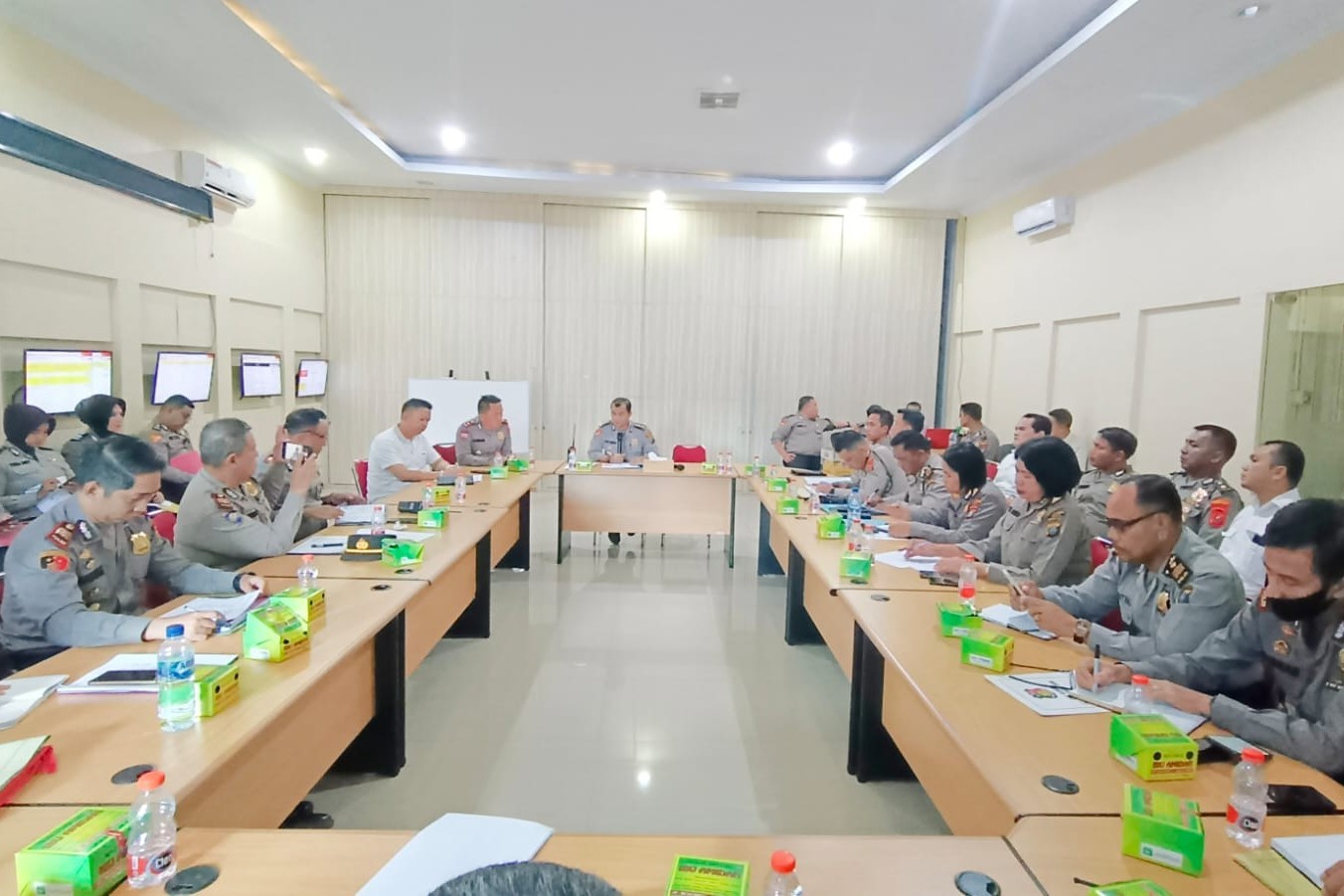 Polrestabes Medan Gelar Rapat PAM Pemungutan Suara Pemilu 2024