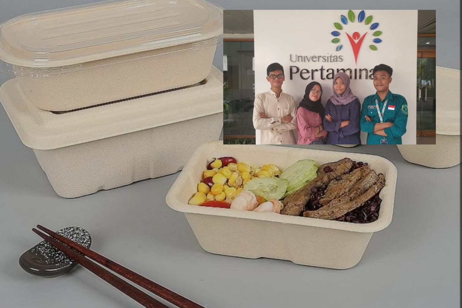 Kemasan Styrofoam Sebabkan Kanker, Mahasiswa UPER Ganti dengan Bioform Ramah Lingkungan