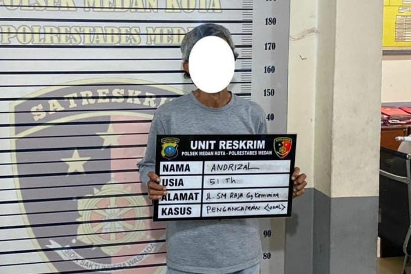 Ngamuk dan Ancam Ojol Pakai Martil, Jukir di Medan Ditangkap Polisi