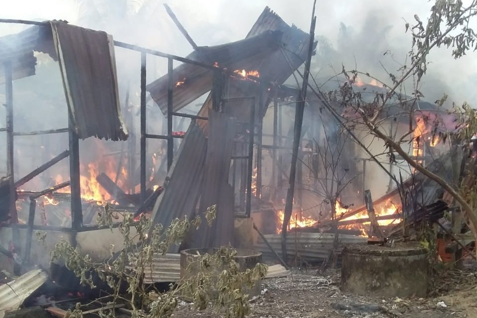 10 Mes Milik PT AFR di Besitang Ludes Terbakar