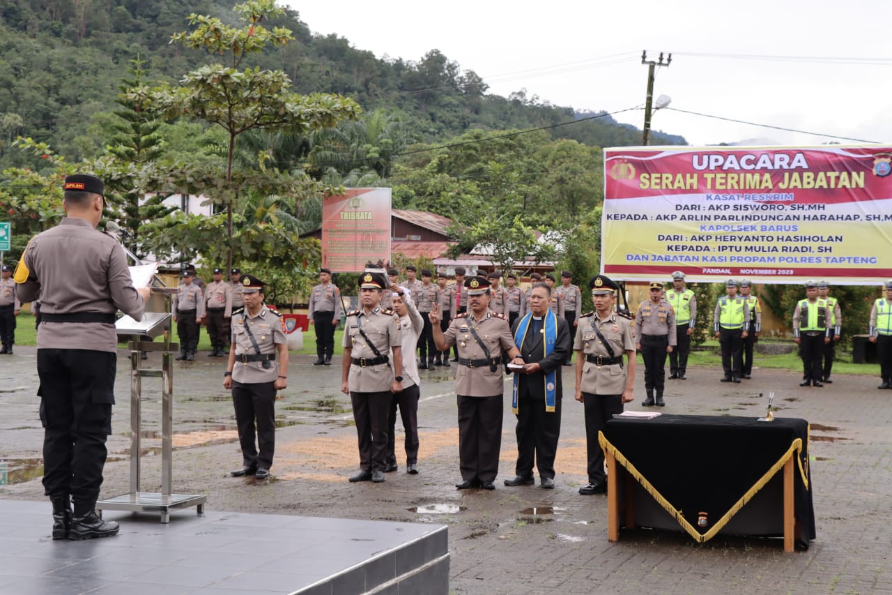 Tiga Perwira Dimutasi, Mantan Ditreskrimsus Poldasu Jabat Kasat Reskrim Tapteng