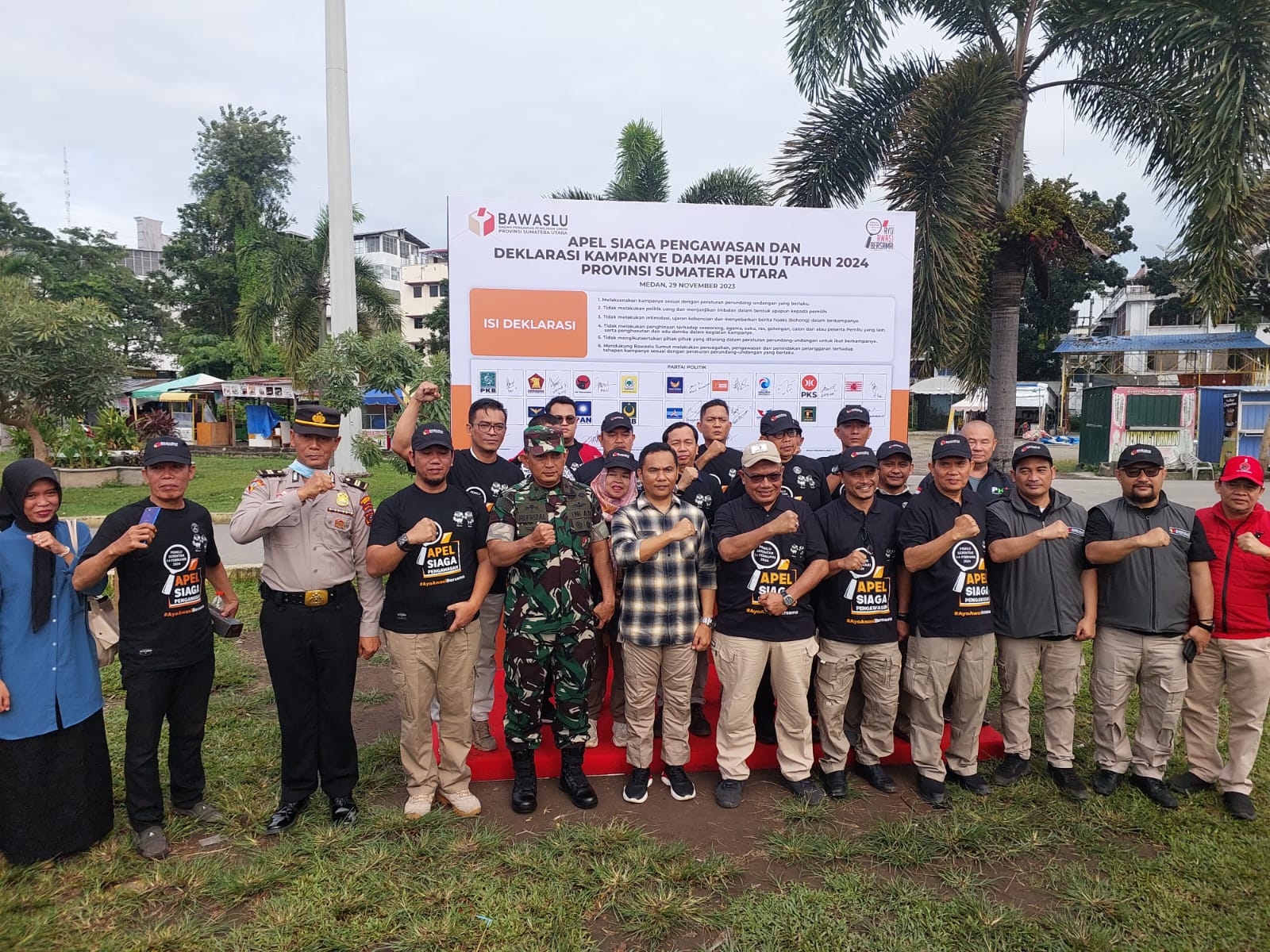 Apel Siaga di Istana Maimun: 250 Elemen Masyarakat Kawal Tahapan Pemilu 2024