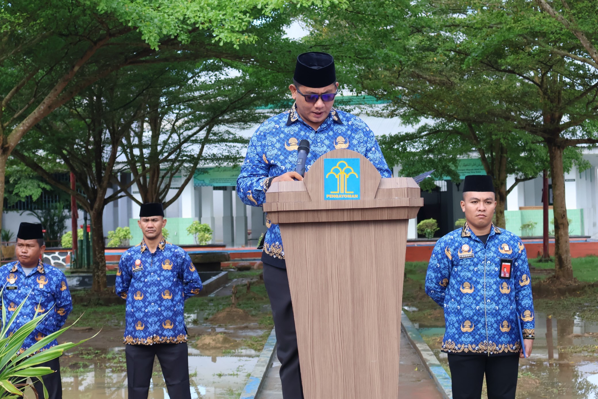 Lapas Pemuda Klas III Langkat Gelar Upacara HUT Korpri Ke-52, Ini Pesan Kalapas