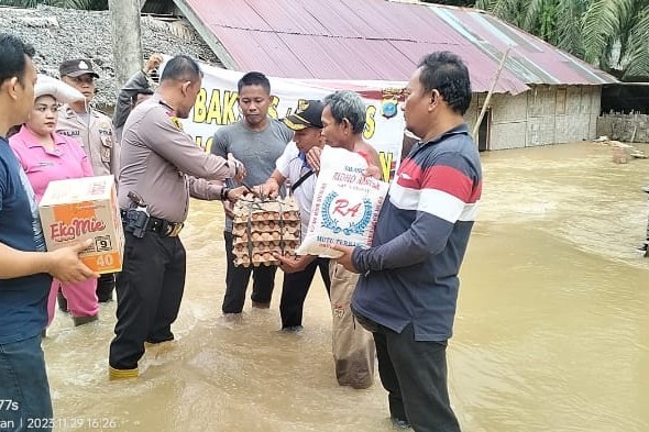 Ratusan Rumah di Dua Kecamatan Kabupaten Langkat Terendam Banjir